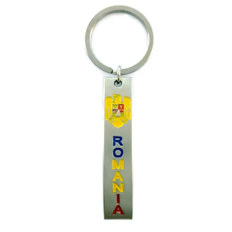 Stema romania, breloc deschizator din metal, model 579g